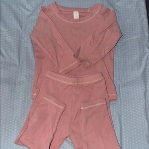 Adore Rose Pink Long-Sleeve Kids Pajama Set